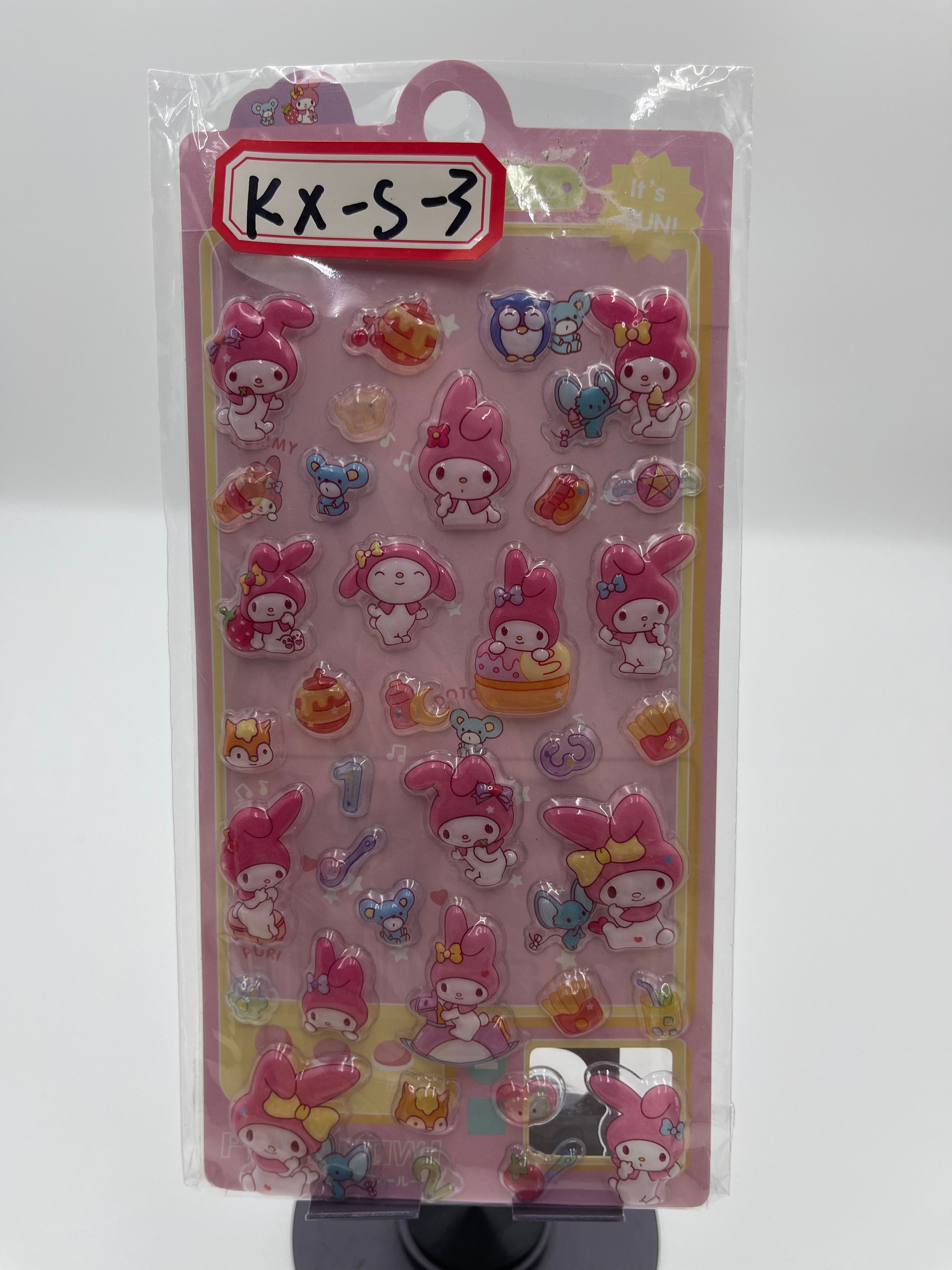 KX-S 娲れ筋 スーパー3Dレリーフエンボスステッカー かわいいデコレーション