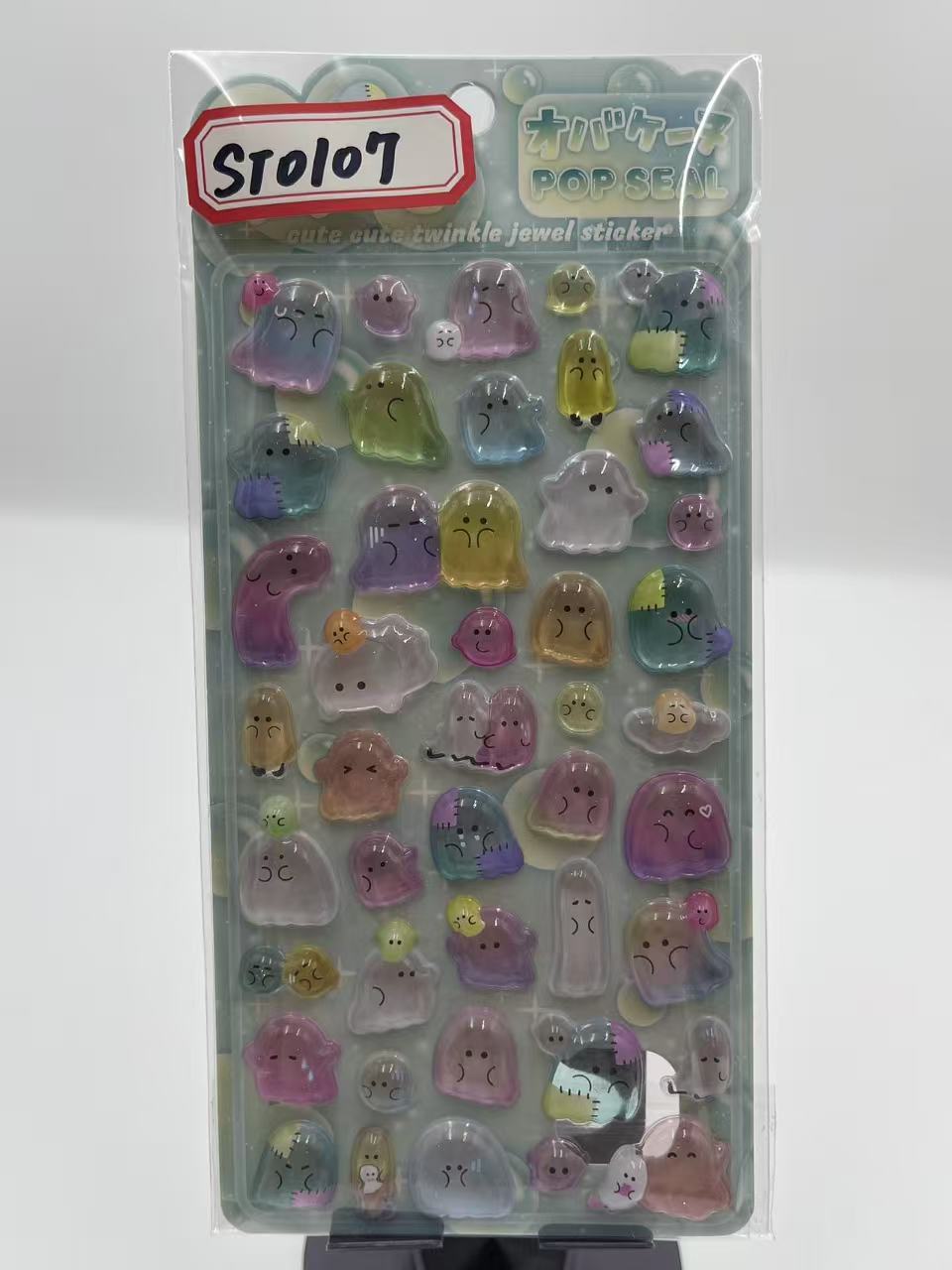 ST岲れすじちゃお 3Dレリーフステッカー かわいいデコレーションステッカー